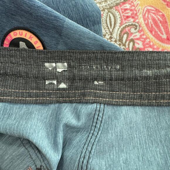 Quiksilver DryFlight Board Shorts w Drawstring Tie Men's Size 28 Water Repellent - Picture 10 of 11